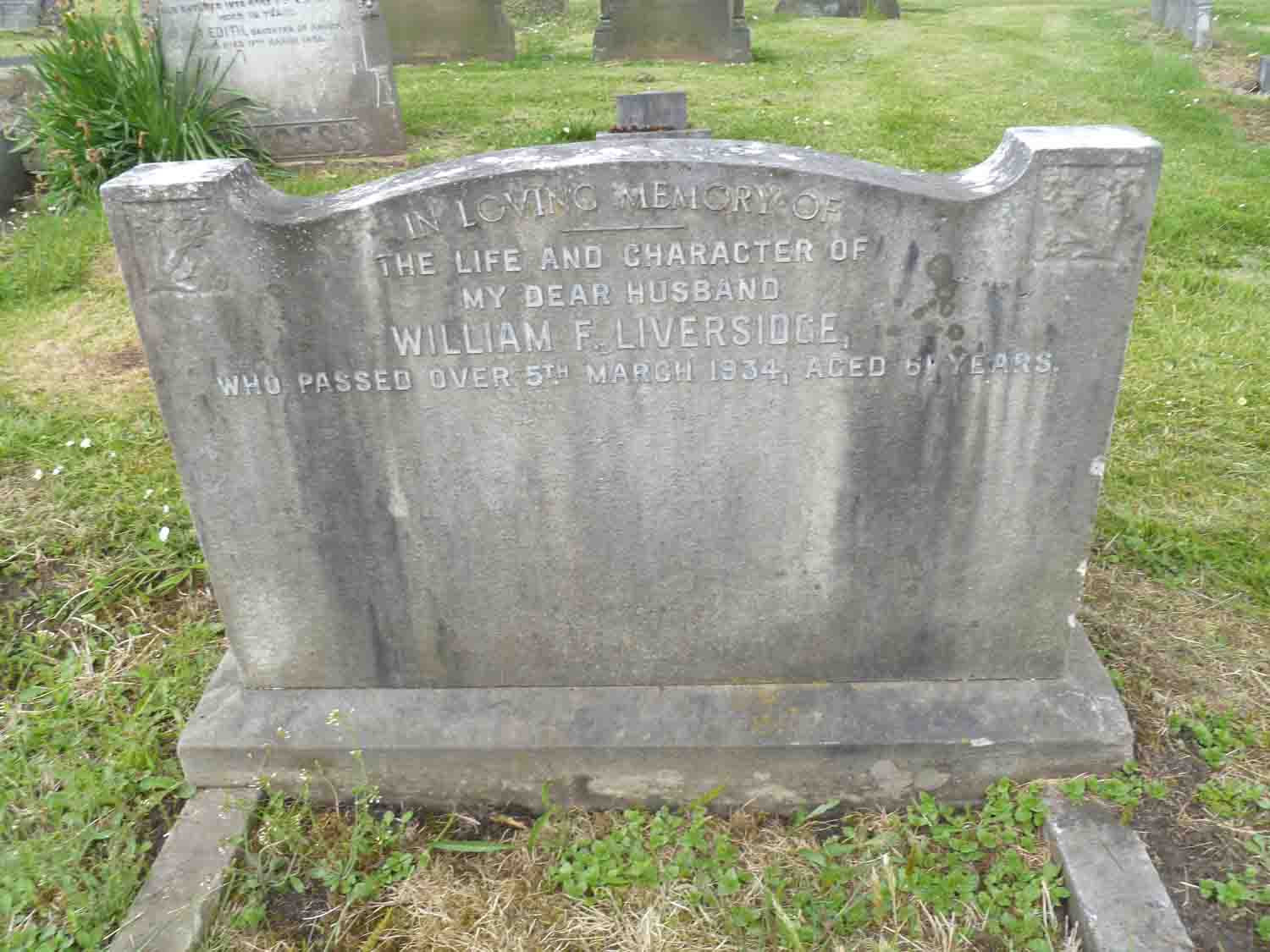 Liversidge, William F (E Left 789) (2)